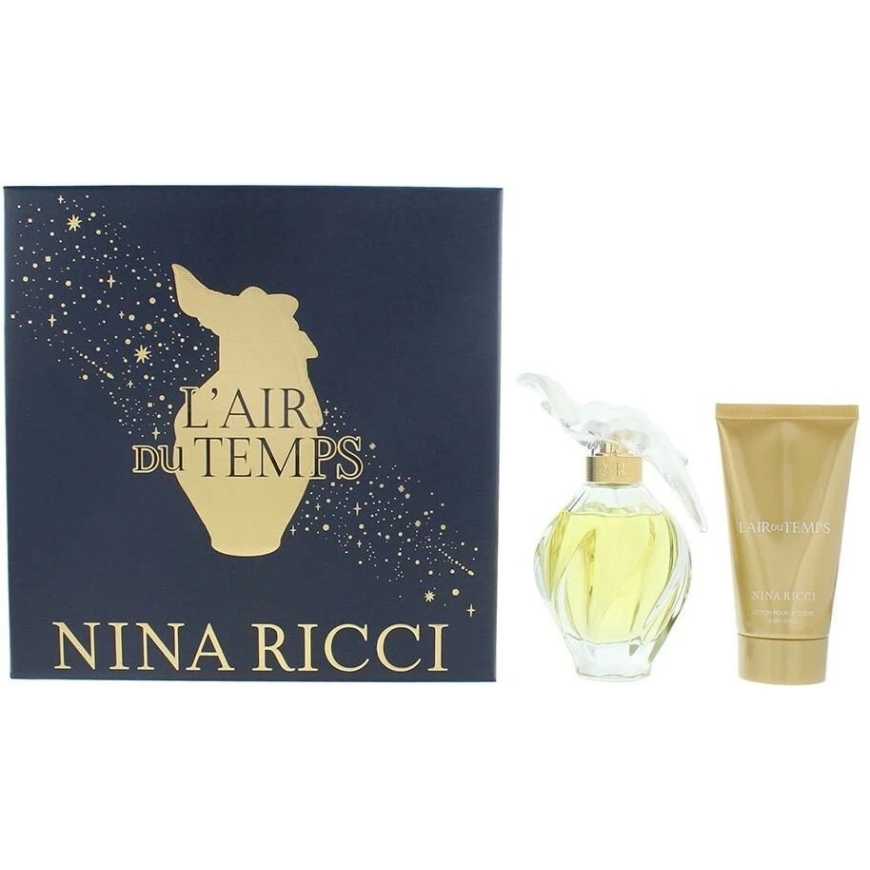 Set Nina Ricci: L'Air du Temps Eau De Toilette For Women, 100 ml + L'Air du Temps Hydrating Losjonas kūnui, 75 ml – 3