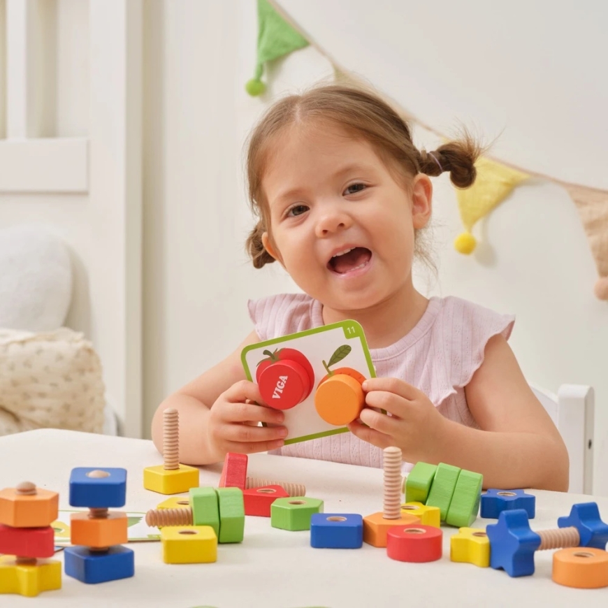 Viga Toys VIGA Educational Set Nuts and Bolts 30 pcs. – 5
