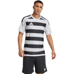 Miesten T-paita adidas Hooped 26 Jersey harmaa-musta KF3396 (M)