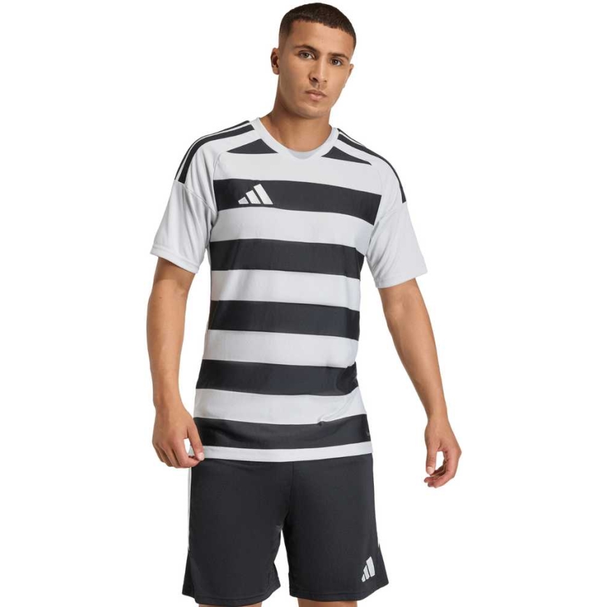 Vyriški marškinėliai adidas Hooped 26 Jersey szaro-juoda KF3396 (M)
