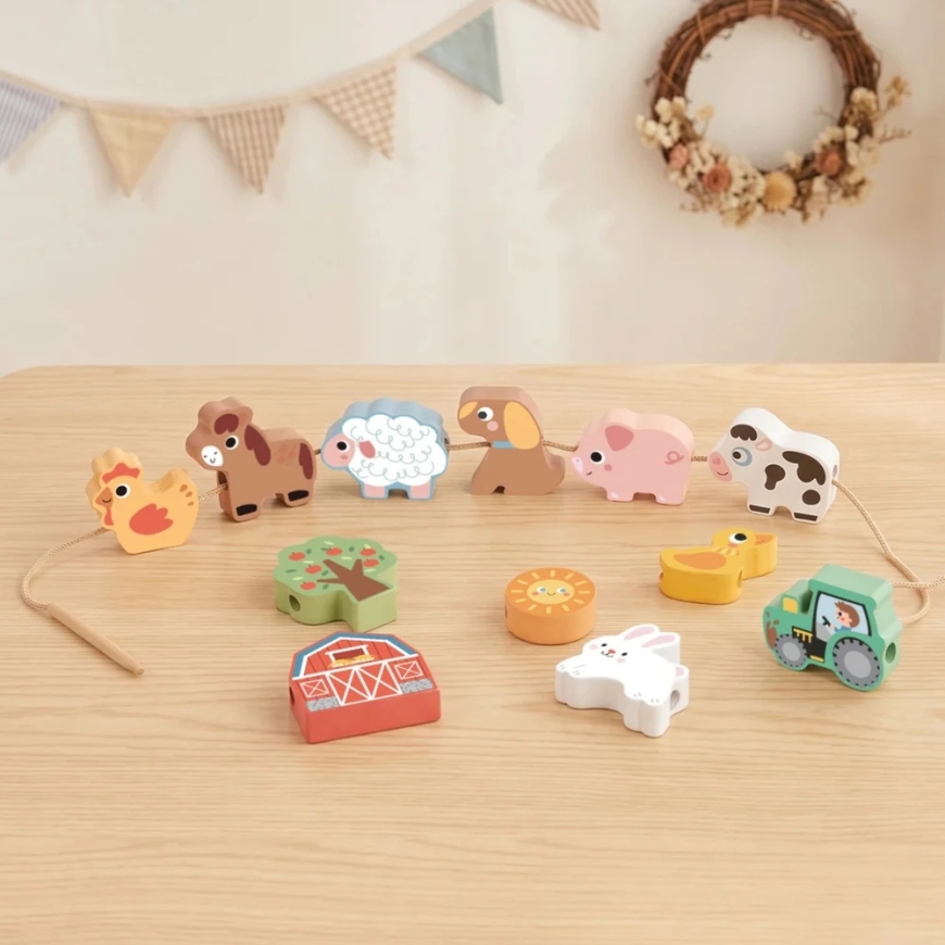 WOOPIE Green Folding Toy Farm Wooden 13 pcs – 5