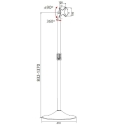 Techly ICA-TR10 infoekraani kinnitus 68,6 cm (27") Hõbe