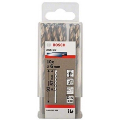 Italeri Bosch металлическое сверло с витком HSS-Co, DIN 338, O 6mm (10 штук, работа)
