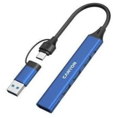 Canyon DS-02 4in1 USB-A/C Blue