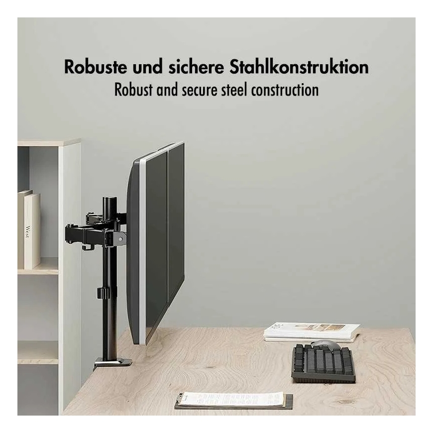 LogiLink Monitor Holder 2x 17-32 inches, 10kg max per arm – 3