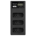 Battery Charger - Newell CD-USB-C Three Channel Charger for Nikon EN-EL14 Batteries Black