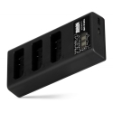 Akumulatoru Lādētājs - Newell CD-USB-C Trīsu Kanālu Lādētājs Nikon EN-EL14 Akumulatoriem Melns