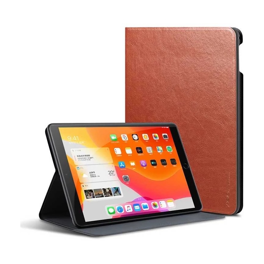 X-Level Kite Case for Samsung X810/X816 Tab S9 Plus/X610/X616 Tab S9 FE Plus brown