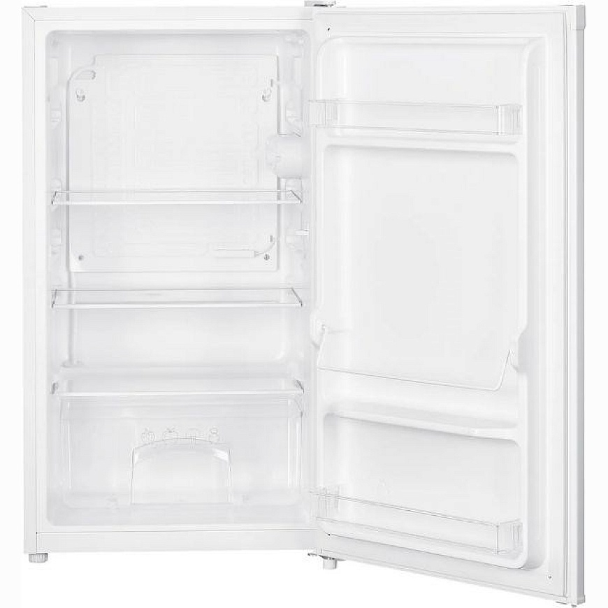 MPM-89-CJ-39 valkoinen kompressorikäyttöinen jääkaappi, jossa on vihannessäilytyslaatikko, kapasiteetti 90 litraa, korkeus 85 cm – 2