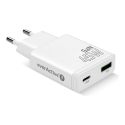 Charger GaN 1x USB-C, 1x USB Quick Charge 3.0 45W PD white Charger GaN 1x USB-C, 1x USB Quick Charge 3.0 45W PD white