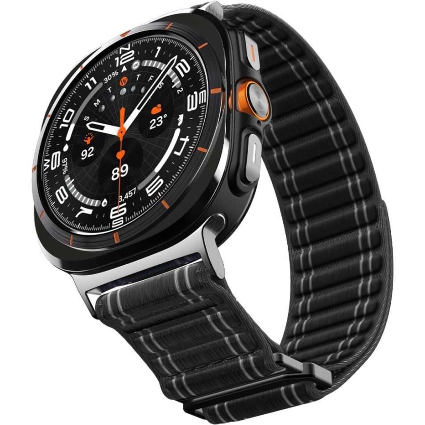 Spigen WBF0 dirželis Samsung Galaxy Watch Ultra 2024 / 2025 (47 mm) juodas