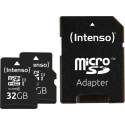 Intenso Intenso Premium 2x32GB micro SDHC Klasė 10 + adapteris Intenso Intenso Premium 2x32GB micro SDHC Klasė 10 + adapteris