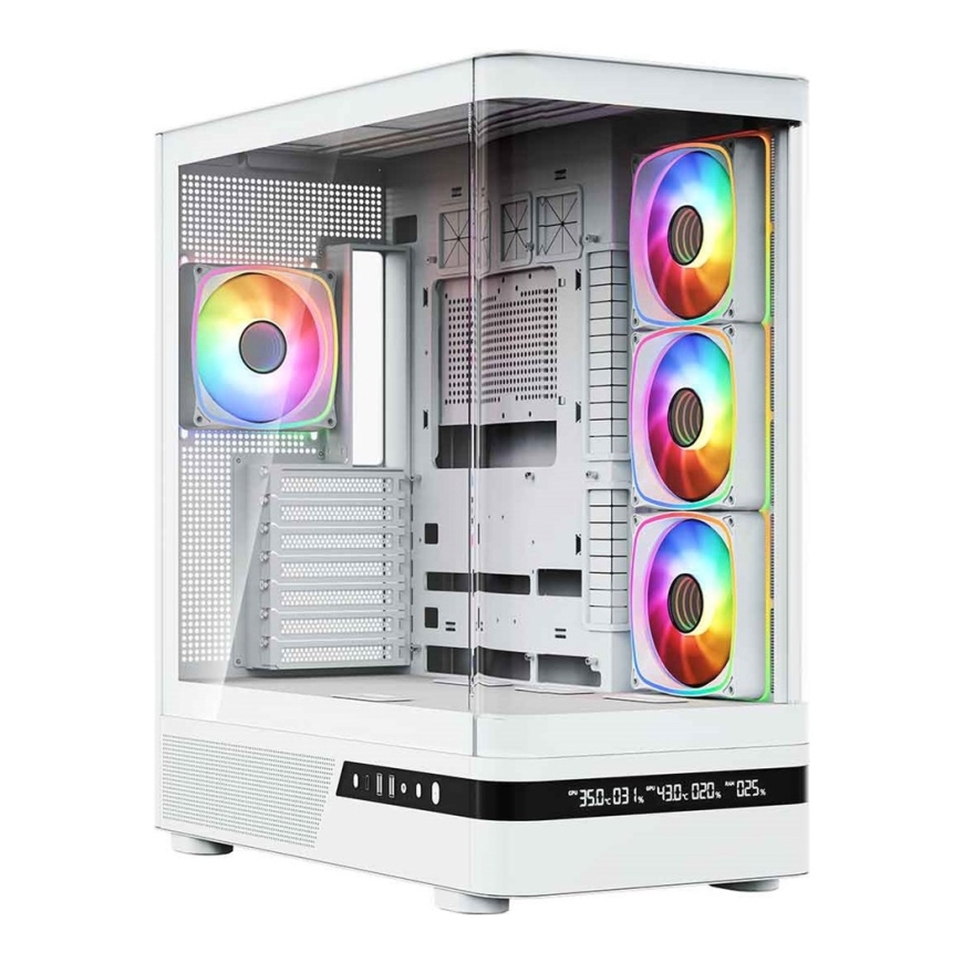 MODECOM Volcano Volcano AQ200 ARGB Midi Valkoinen – 2