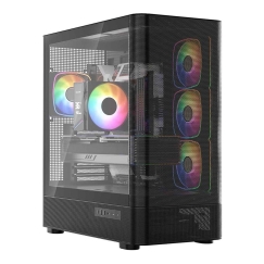 MODECOM Volcano Volcano AQ300 ARGB Midi Musta