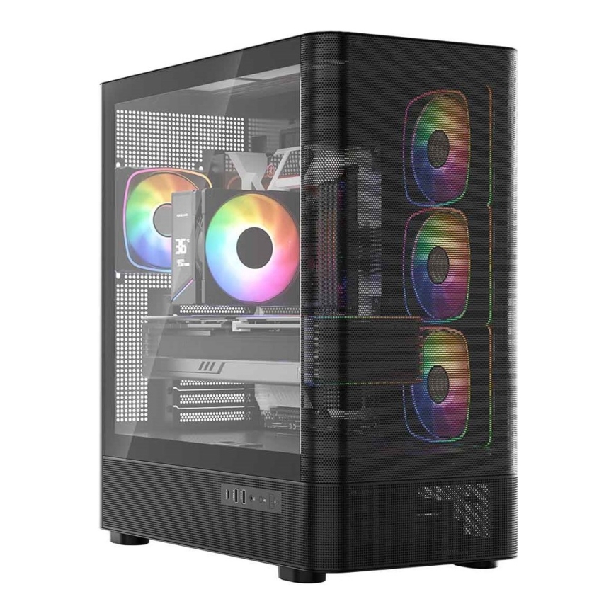MODECOM Volcano Volcano AQ300 ARGB Midi Чёрный