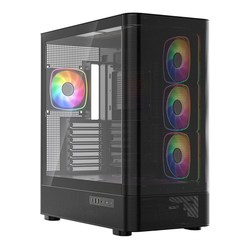 MODECOM Volcano Volcano AQ300 ARGB Midi Musta – 2