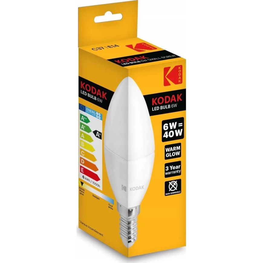 Kodak LED lemputė 6W / 40W E14 480lm 3000K