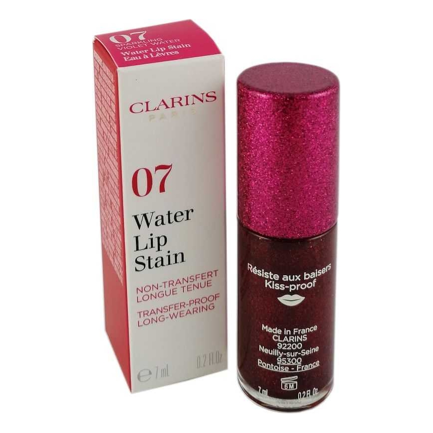 Гланц для губ Clarins в цвете Water 07 Violet, 7 мл