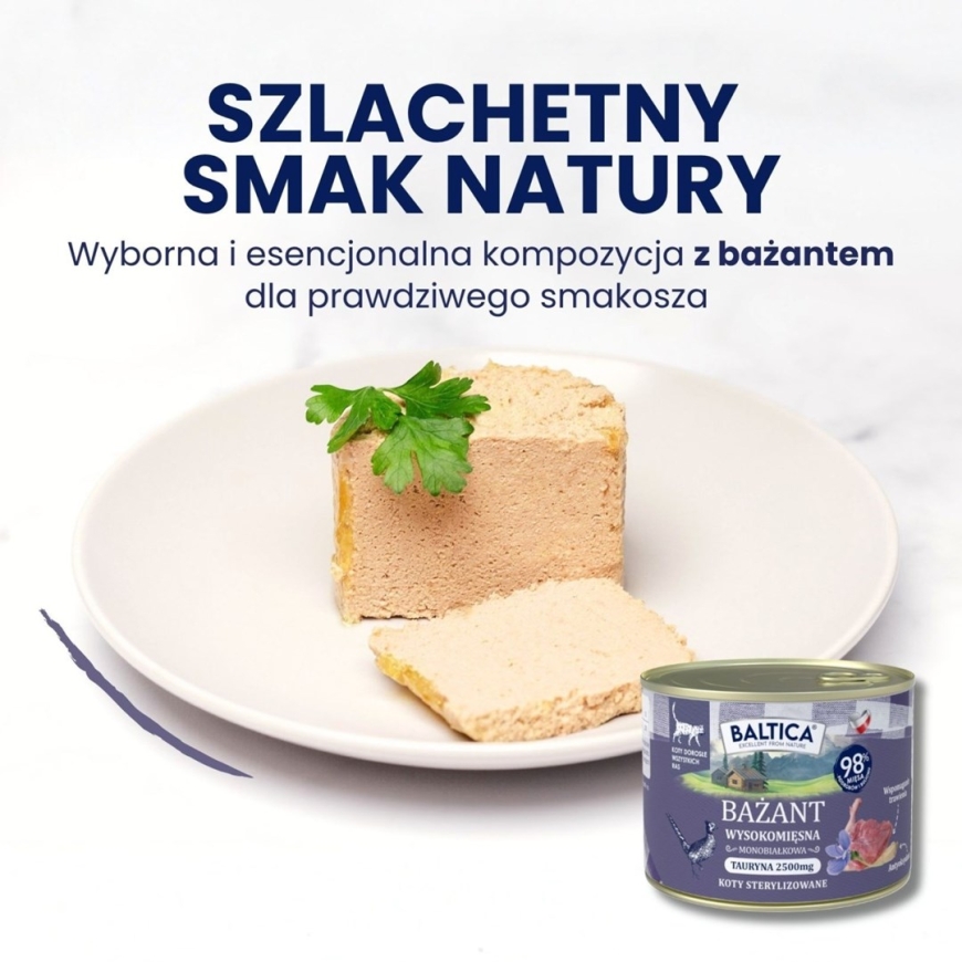 BALTICA Reģionu Garšas Baiļu Mono - mitrā kaķu barībā - 400g – 3