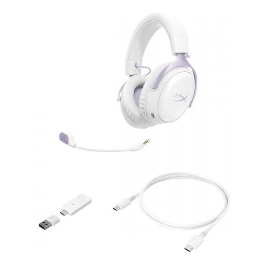 HyperX Cloud III S belaidės žaidimų ausinės Levanda – 4