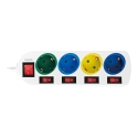 LogiLink LPS257 power extension 1.5 m 4 AC outlet(s) Indoor White LogiLink LPS257 power extension 1.5 m 4 AC outlet(s) Indoor White