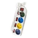 LogiLink LPS257 pikendusjuhe 1,5 m 4 vahelduvvoolu kontakt Hoonesisene Valge