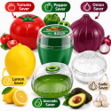 Nash Food Saver Bundle (6 pcs.) Tomato/Pepper/Onion/Lemon/Garlic/Avoc Nash Food Saver Bundle (6 pcs.) Tomato/Pepper/Onion/Lemon/Garlic/Avoc