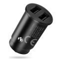 Automobilinis įkroviklis 2 X USB 12W juodas + USB-C laidas 1m Automobilinis įkroviklis 2 X USB 12W juodas + USB-C laidas 1m