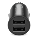 Automobilinis įkroviklis 2 X USB 12W juodas + USB-C laidas 1m Automobilinis įkroviklis 2 X USB 12W juodas + USB-C laidas 1m