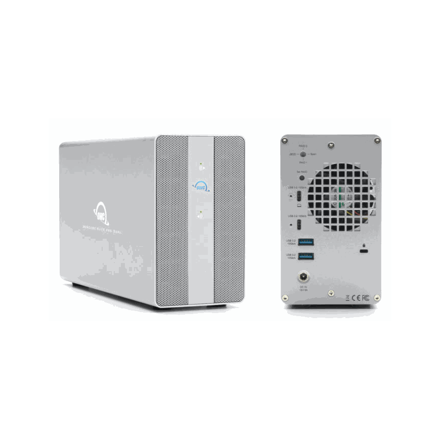 OWC Mercury Elite Pro Dual 2.5"/3.5" SATA Silver OWCMEDCH7T00