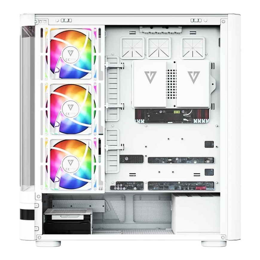 MODECOM Volcano AQ100 ARGB Midi Valkoinen – 5