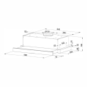 Telescopic hood MAAN Corona G 60 315 m3/h, White Telescopic hood MAAN Corona G 60 315 m3/h, White