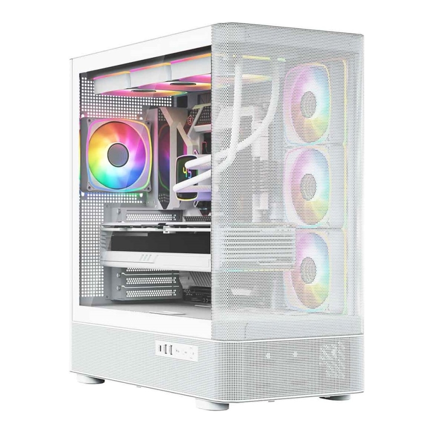 MODECOM Volcano Volcano AQ300 ARGB Midi White – 4