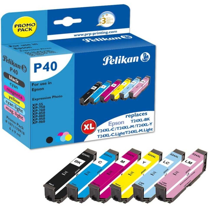 PELIKAN Multipack P40 Color Epson 24XL
