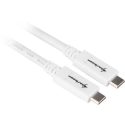 Sharkoon USB 3.1 C-C kabelis balts 0.5m
