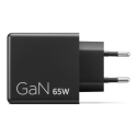 Lenovo Dual USB-C 65W GaN Charger Универсальная Черный Кабель переменного тока Для помещений