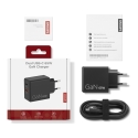Lenovo Dual USB-C 65W GaN Charger Universal Black AC Indoor Lenovo Dual USB-C 65W GaN Charger Universal Black AC Indoor