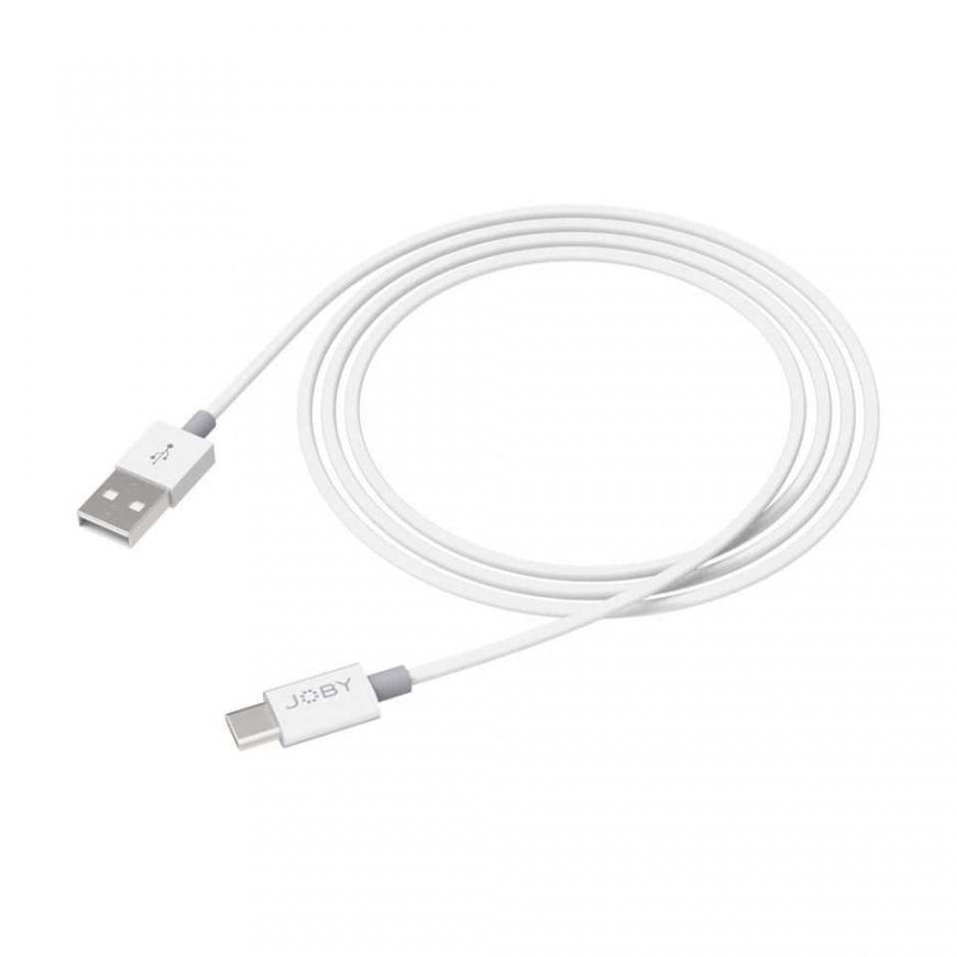 Joby laadimise ja sünkroonimise kaabel USB-A kuni USB-C 1.2m valge