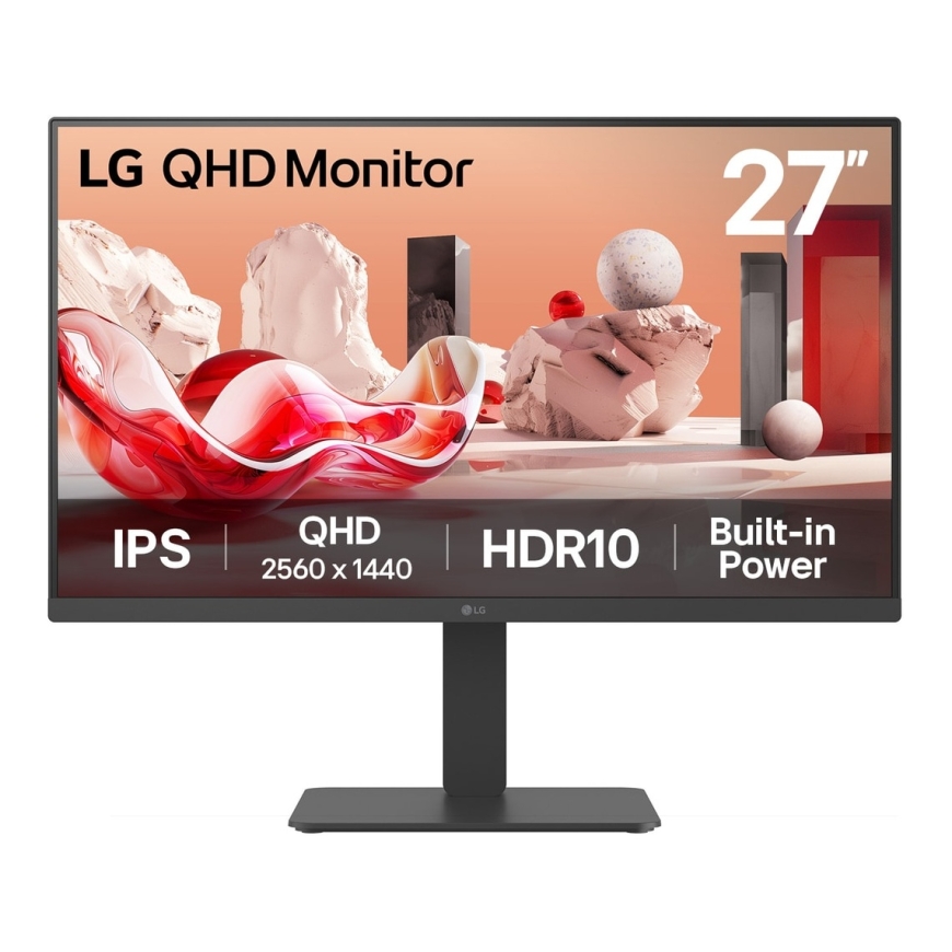 LG 27BA45QB-B kompiuterio monitorius 68,6 cm (27") 2560 x 1440 pikseliai 2K LCD Juoda