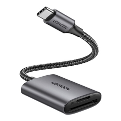 Ugreen 80888 card reader USB 3.2 Gen 1 (3.1 Gen 1) Type-C Black, Metallic