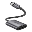 Ugreen 80888 karšu lasītājs USB 3.2 Gen 1 (3.1 Gen 1) Type-C Melns, Metālisks Ugreen 80888 karšu lasītājs USB 3.2 Gen 1 (3.1 Gen 1) Type-C Melns, Metālisks