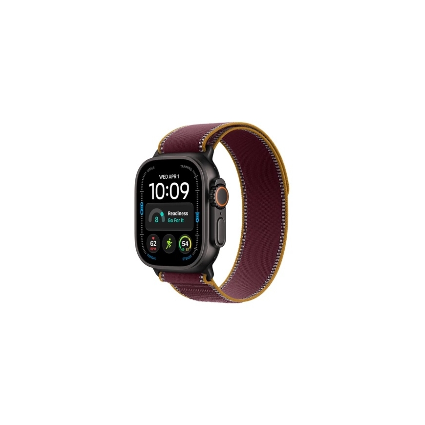 Apple Watch Ultra 4 Cellular 49 mm musta tit./Burgundy trail S/M
