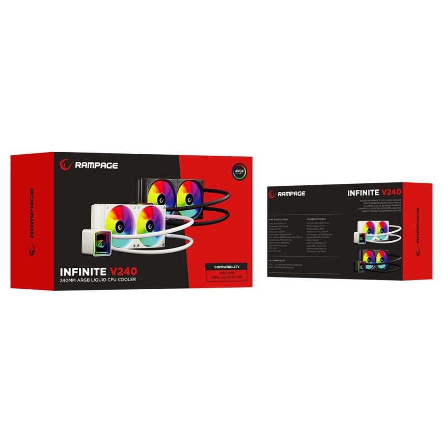 RAMPAGE INFINITE V240 VESIJÄÄHDYTYSSETTI Musta – 2