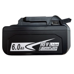 Akumuliatorius skirtas įrankiams MAKITA BL1860B, 18V, 6Ah, Li-ion, USB Type-C