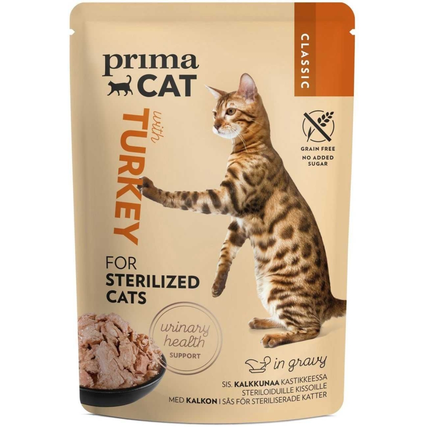 PRIMA Classic Sterilized Turkey in Gravy 85g
