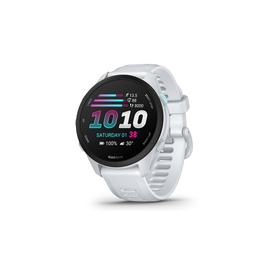 Garmin Forerunner 70 3.05 cm (1.2") AMOLED 43 mm Digitālais 390 x 390 pikseli Skārienjūtīgs Balts GPS (satellīts)