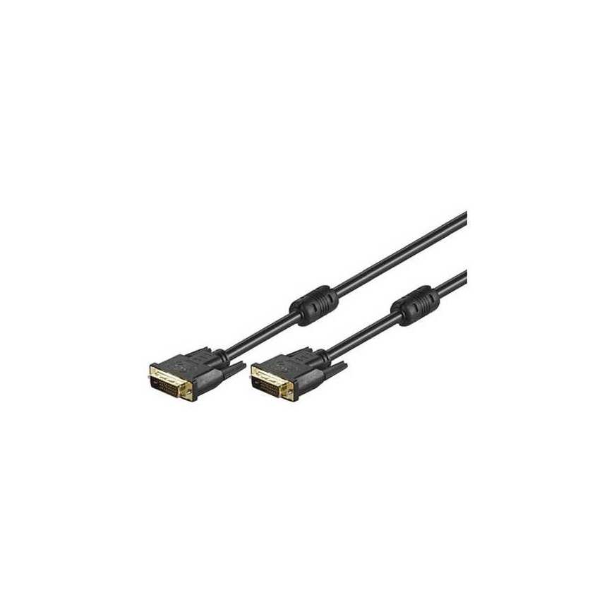 Goobay DVI-D FullHD-kaapeli 1,8 m musta