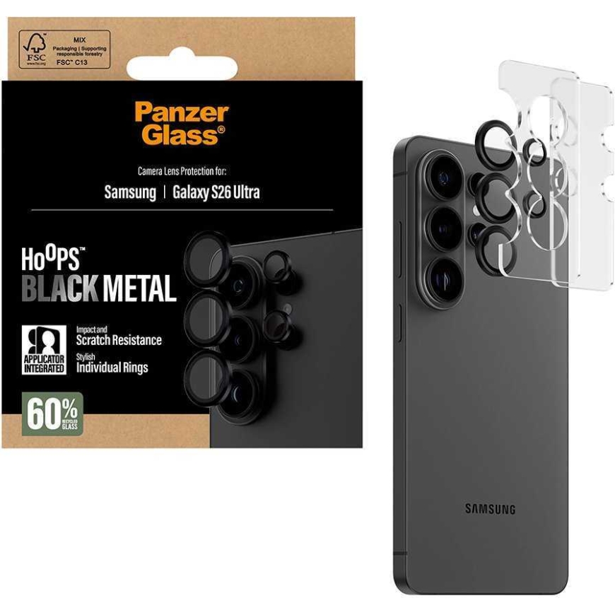 PanzerGlass Hoops objektīva aizsargs Samsung Galaxy S26 Ultra melns – 2