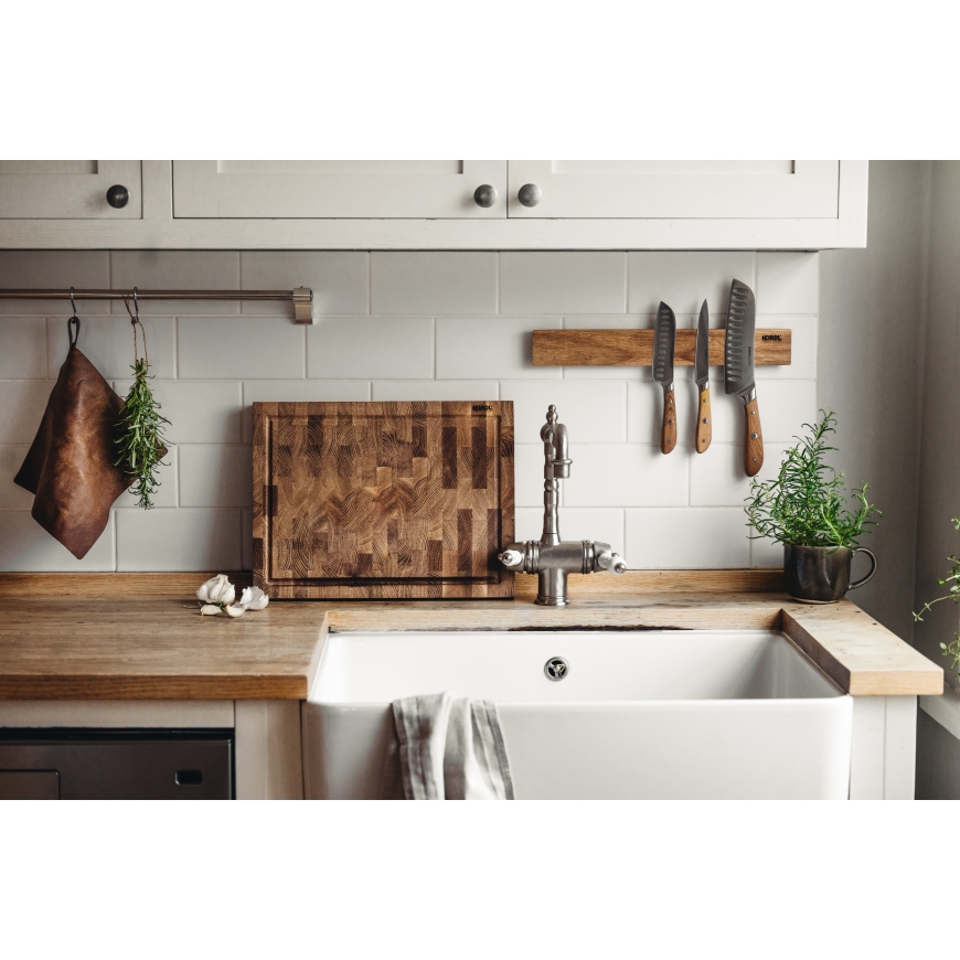 Heirol cutting board with groove, 40 x 30 x 4 cm, oak – 4