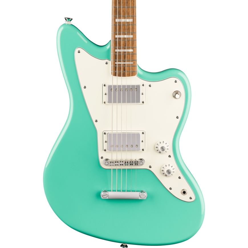Fender Paranormal Baritone Jazzmaster HH elektriskā ģitāra, Sea Foam Green – 3